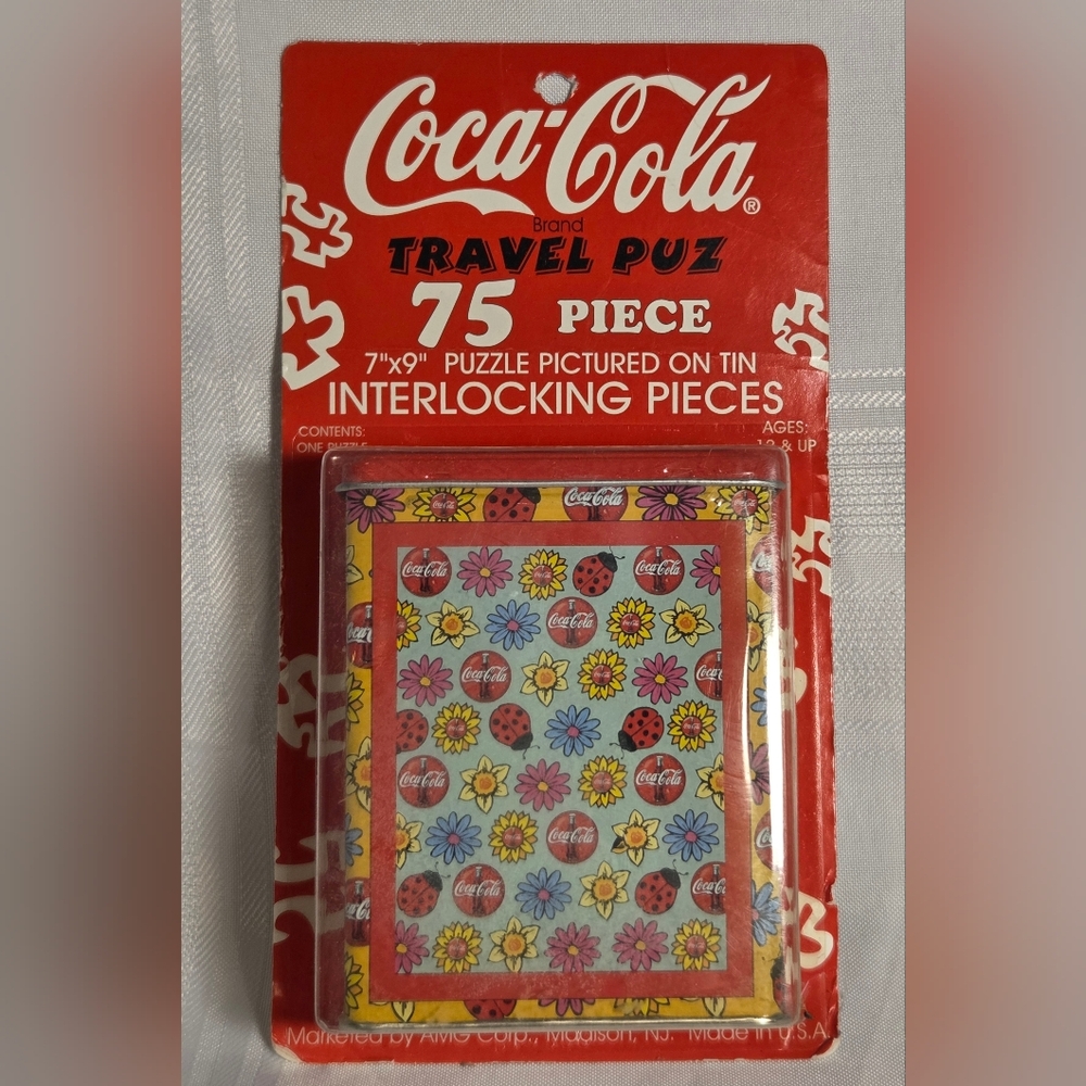 Coca-Cola Travel Puzzle 75 Piece In Collectable Tin